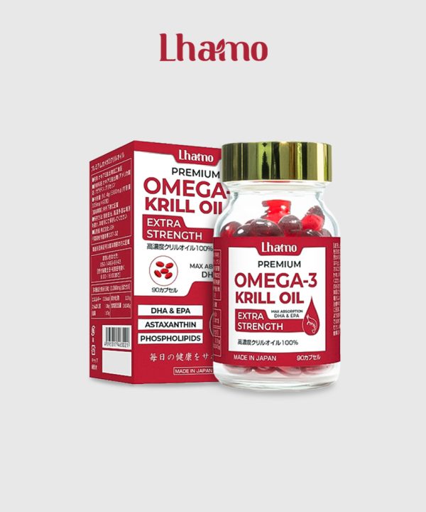 Viên Uống Dầu Nhuyễn Thể Lhamo Premium OMEGA-3 Krill Oil