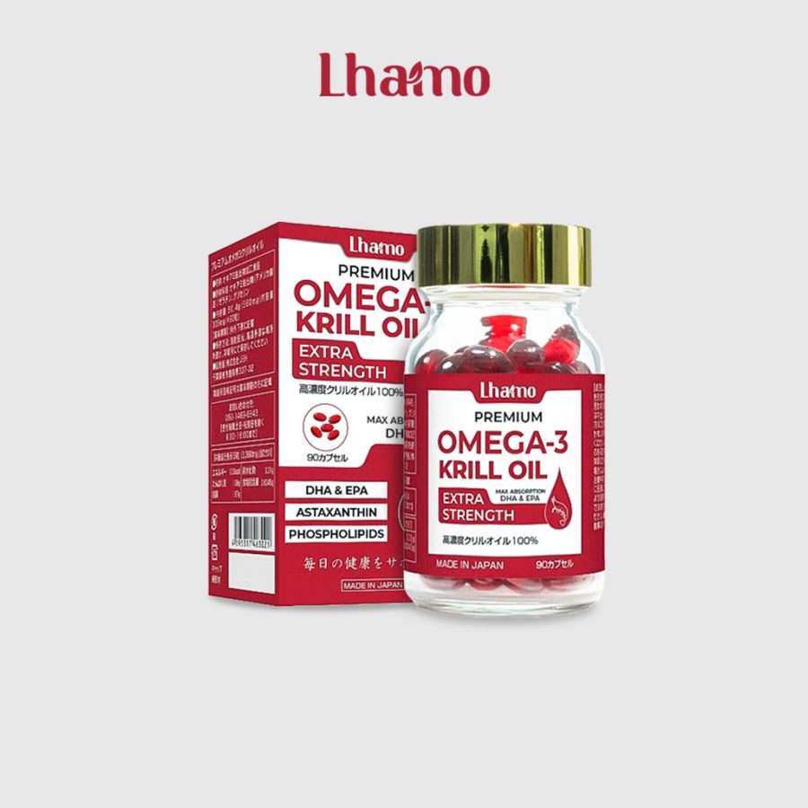 Viên Uống Dầu Nhuyễn Thể Lhamo Premium OMEGA-3 Krill Oil